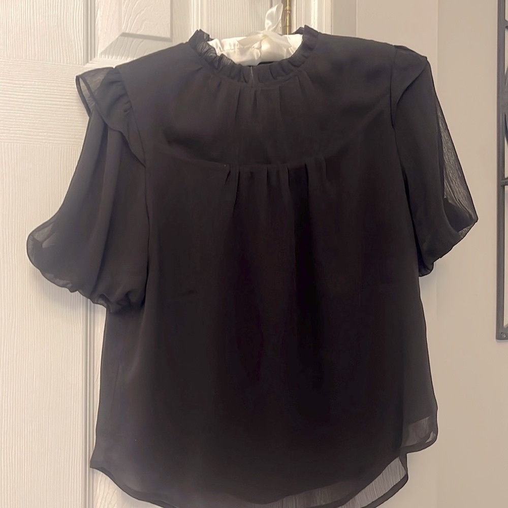 LOFT Brand new with tags black polyester (chiffon feeling) Size XS petite